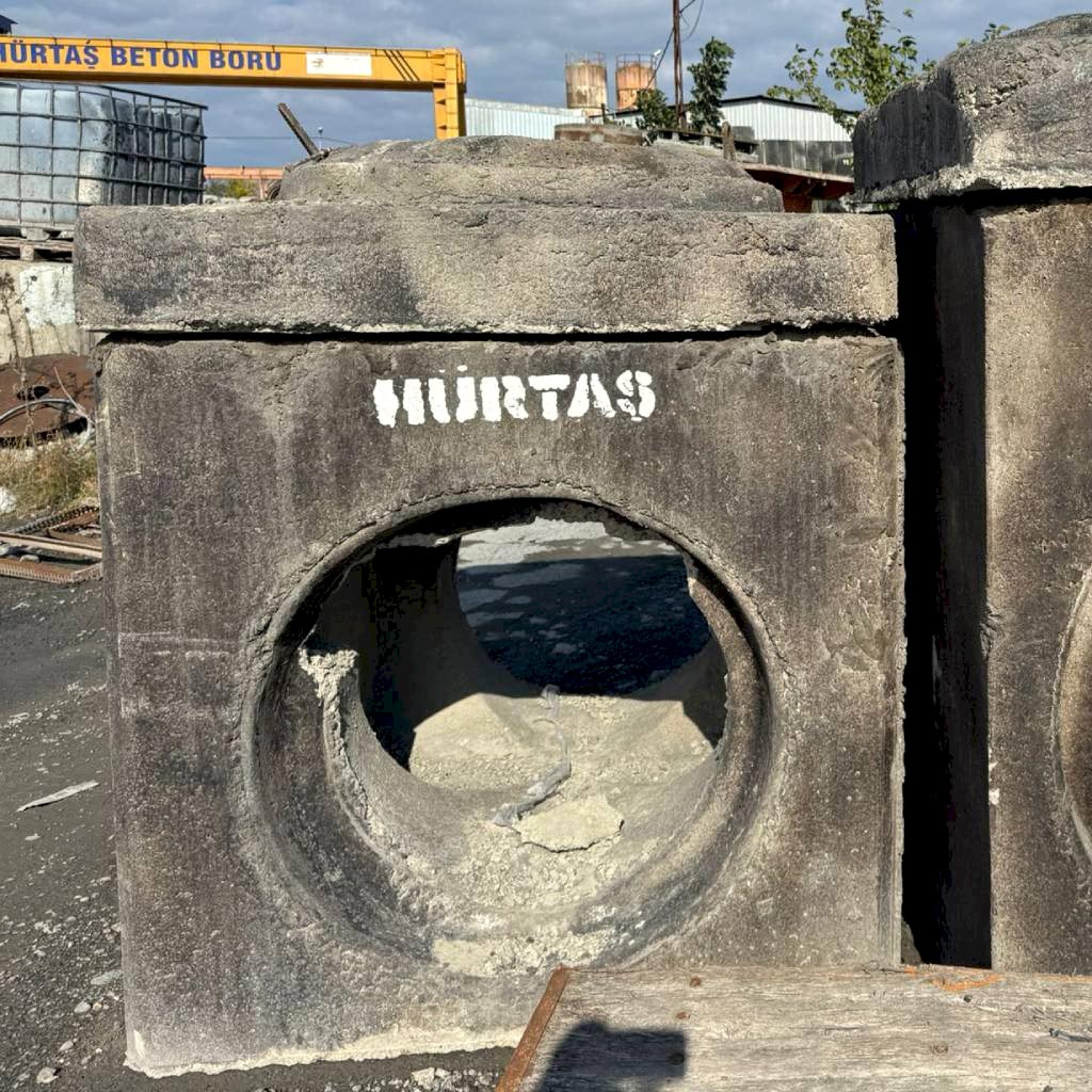 800mm, 1000mm, 1200mm, 1400mm, 1600mm boru çıkışlı prefabrik baca tabanı